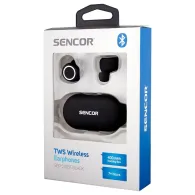 Casti bluetooth 5.0 tws black sencor