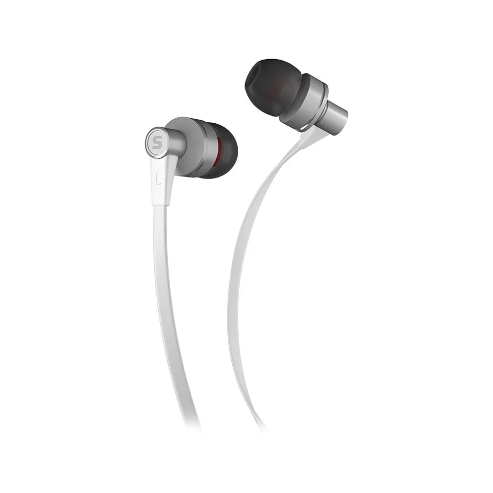 Casti in ear cu microfon albe sencor