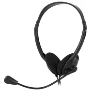 Casti cu microfon negre sencor