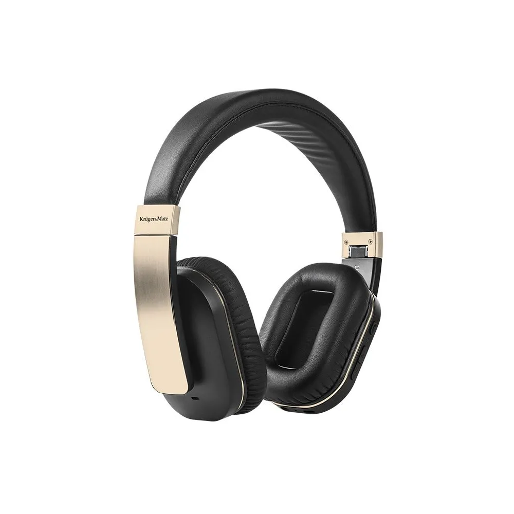 Casti audio bluetooth f5a gold krugersimatz