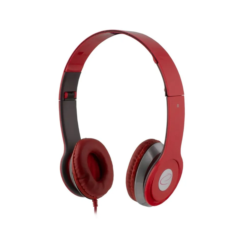 Casti stereo audio rosu techno esperanza