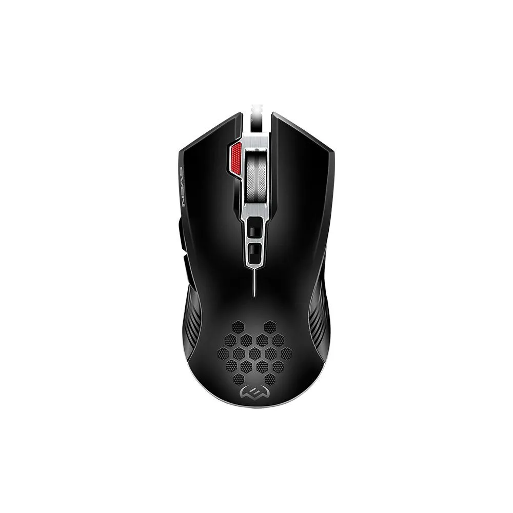 Mouse Optic SVEN RX-G850 RGB, 6400dpi, USB, Black