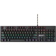 Wired black mechanical keyboard with colorful lighting system104pcs rainbow backlight