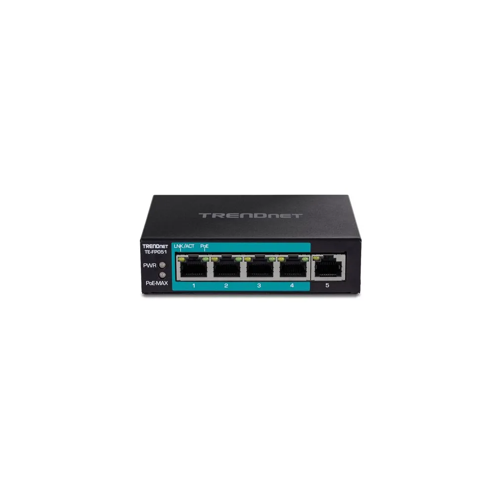 Switch TRENDnet TE-FP051, 5x RJ45, PoE+