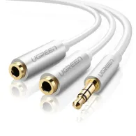 Ugreen 10780 cablu audio 0,2 m 3.5mm 2 x 3.5mm Alb