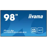 iiyama PROLITE Panou informare digital de perete 2,48 m (97.5") 500 cd m² 4K Ultra HD Negru Android 8.0 24 7