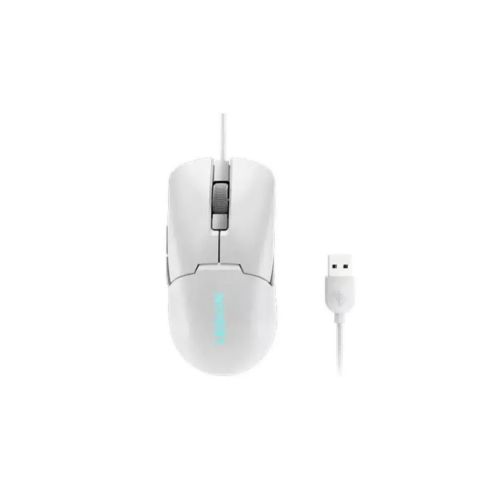 Mouse Optic Lenovo Legion M300s RGB, USB, White