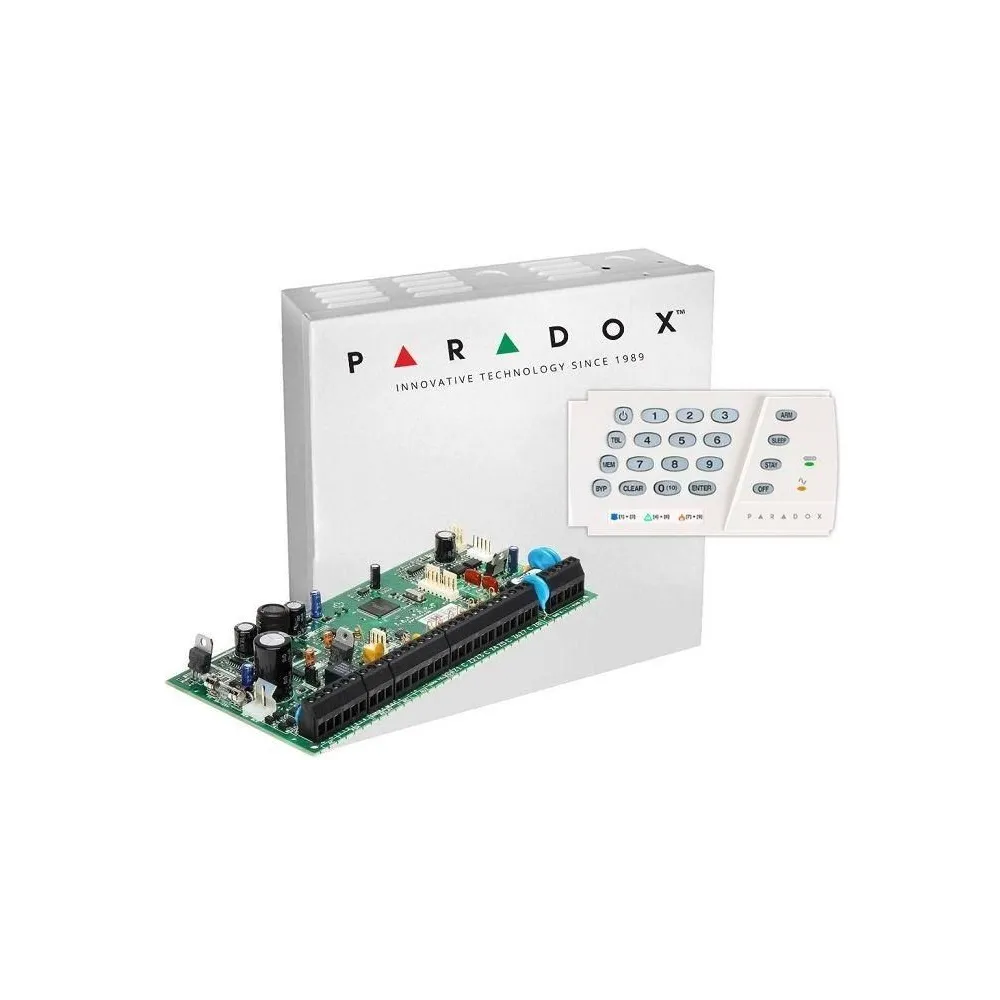 Centrala paradox sp6000+ 8 zone pe placa (16 cu dublare