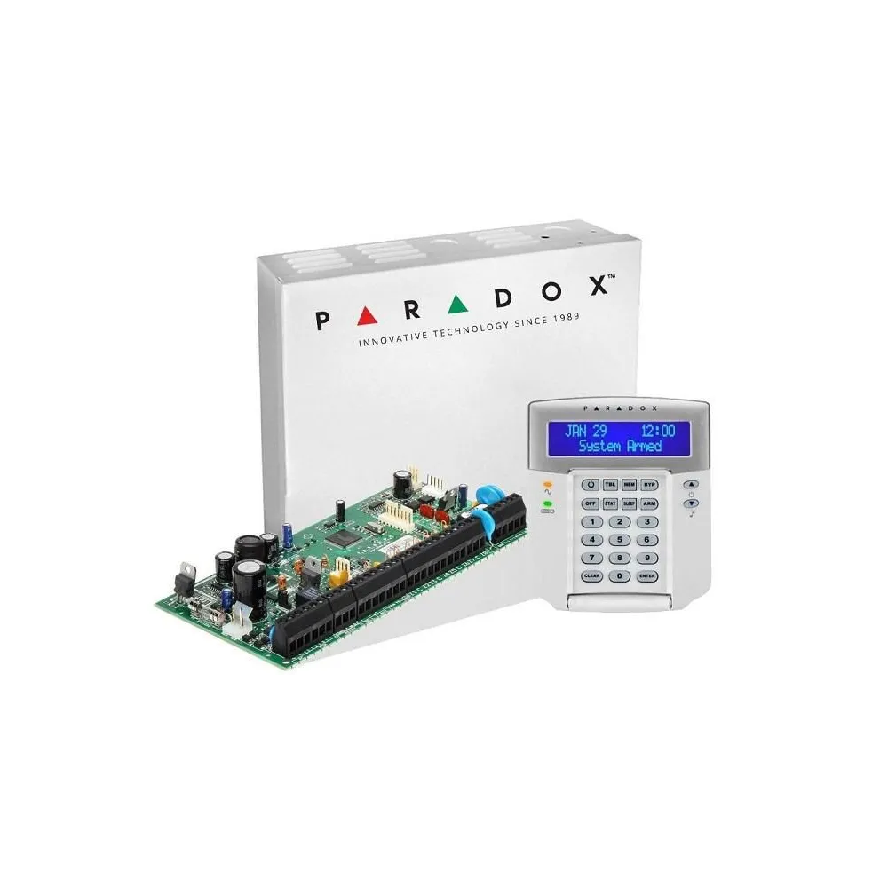 Centrala paradox sp6000+ 8 zone pe placa (16 cu dublare