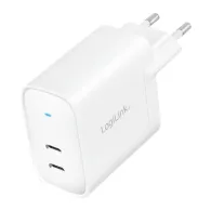 Alimentator retea, Logilink, universal, 2 x usb-c, 65W, alb