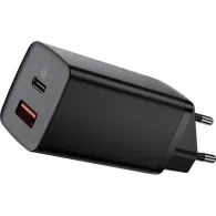 Incarcator retea, Baseus Gan2 Lite, quick charge, 65W, 1x usb, 1x usb-c, negru