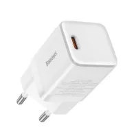 Incarcator retea, Baseus Gan3, quick charge, 30W, 1x usb-c, alb