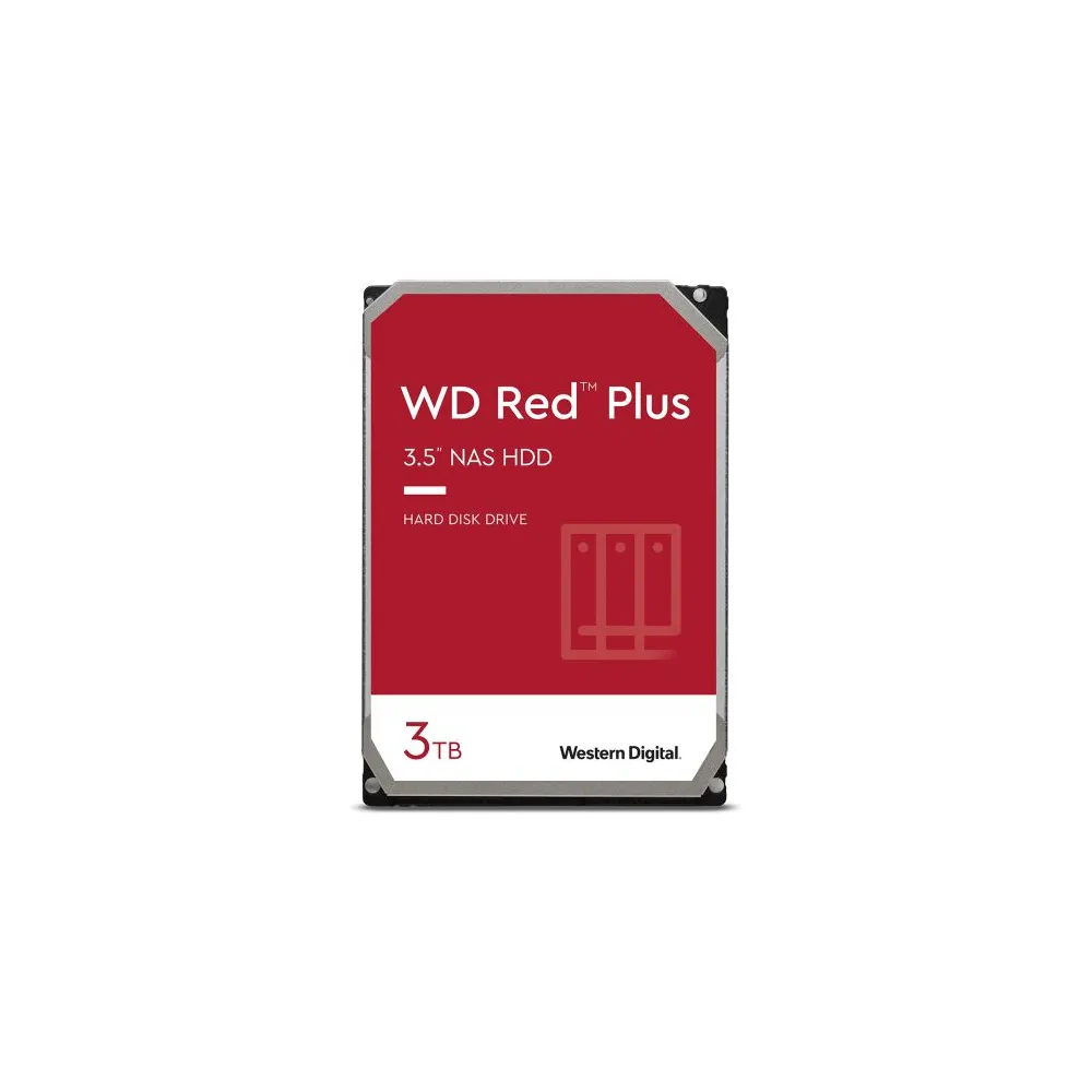 Hard disk Western Digital Red Plus  3TB  SATA III  128MB  3.5" Wd - 1