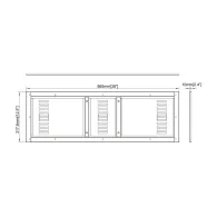 Multibrackets 5155 accesorii montaj sistem de afișaj Placă spate carcasă