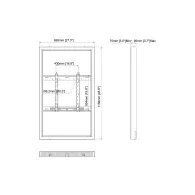 Multibrackets 1140 cadru ecran tv