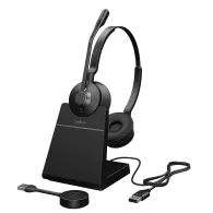Jabra Engage 55 Căști Fără fir Bandă de fixare pe cap Birou Call center Bluetooth Stand de încărcare Negru