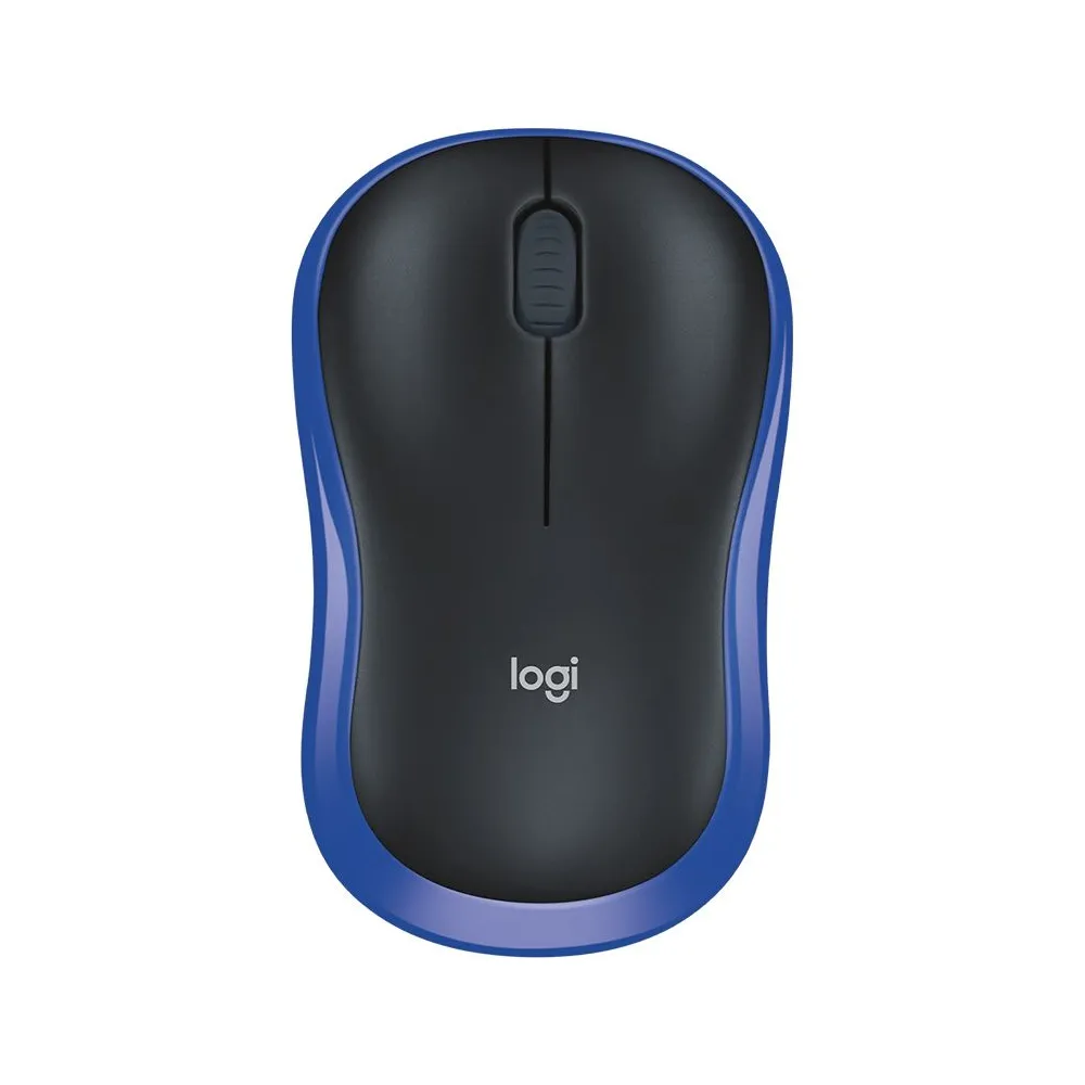 Mouse optic wireless m185 albastru logitech