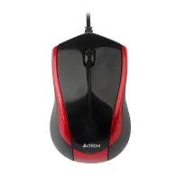 Mouse optic A4Tech N-400-2, usb, negru/rosu