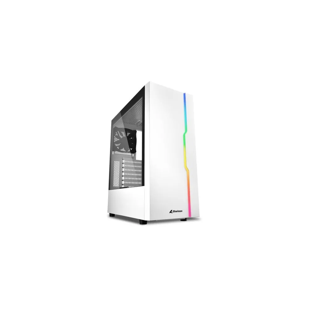 Carcasa Sharkoon Slider White RGB, Fara Sursa Sharkoon - 1