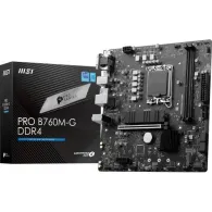 Placa de baza MSI PRO B760M-G DDR4, Intel B760, Socket 1700, mATX