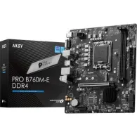 Placa de baza MSI PRO B760M-E DDR4, Intel B760, Socket 1700, mATX