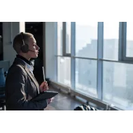 Yealink BH72 Teams Căști Fără fir Bandă de fixare pe cap Birou Call center USB Tip-A Bluetooth Negru