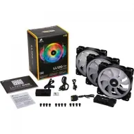 Ventilator Corsair LL120 RGB LED Static Pressure, 120mm, Three Fan Pack Corsair - 1