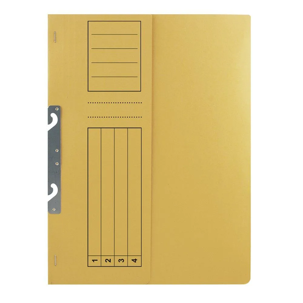 Dosar incopciat 1/2 basic carton galben 10 bucati/set