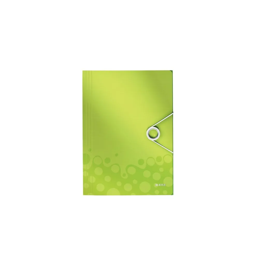 Mapa cu elastic leitz wow pp a4 150 coli verde