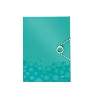 Mapa cu elastic leitz wow pp a4 150 coli turcoaz