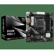 Placa de baza asrock amd b450m pro4-f 4 x ddr4 Asrock - 1