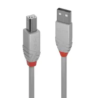Lindy 36683 cabluri USB 2 m USB 2.0 USB A USB B Gri