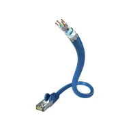 Cablu de retea inakustik, cat7, rj45, 1m, albastru