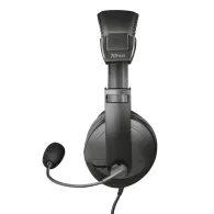 Trust 21661 cască audio & cască cu microfon Căști Prin cablu Bandă de fixare pe cap Apeluri Muzică Negru