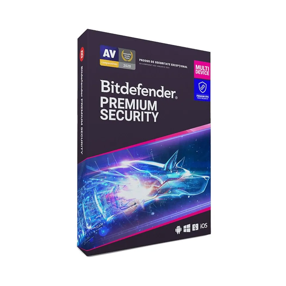 Antivirus Bitdefender Premium Security, 10 Dispozitive, 1 An, Licenta noua, Retail Bitdefender - 1