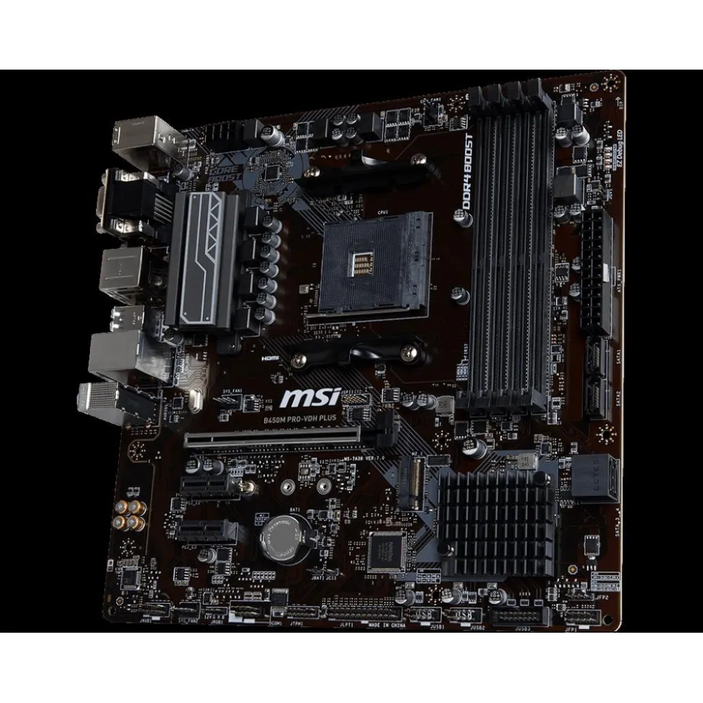 Placa de baza msi socket am4 b450m pro-vdh plus chipset Msi - 1