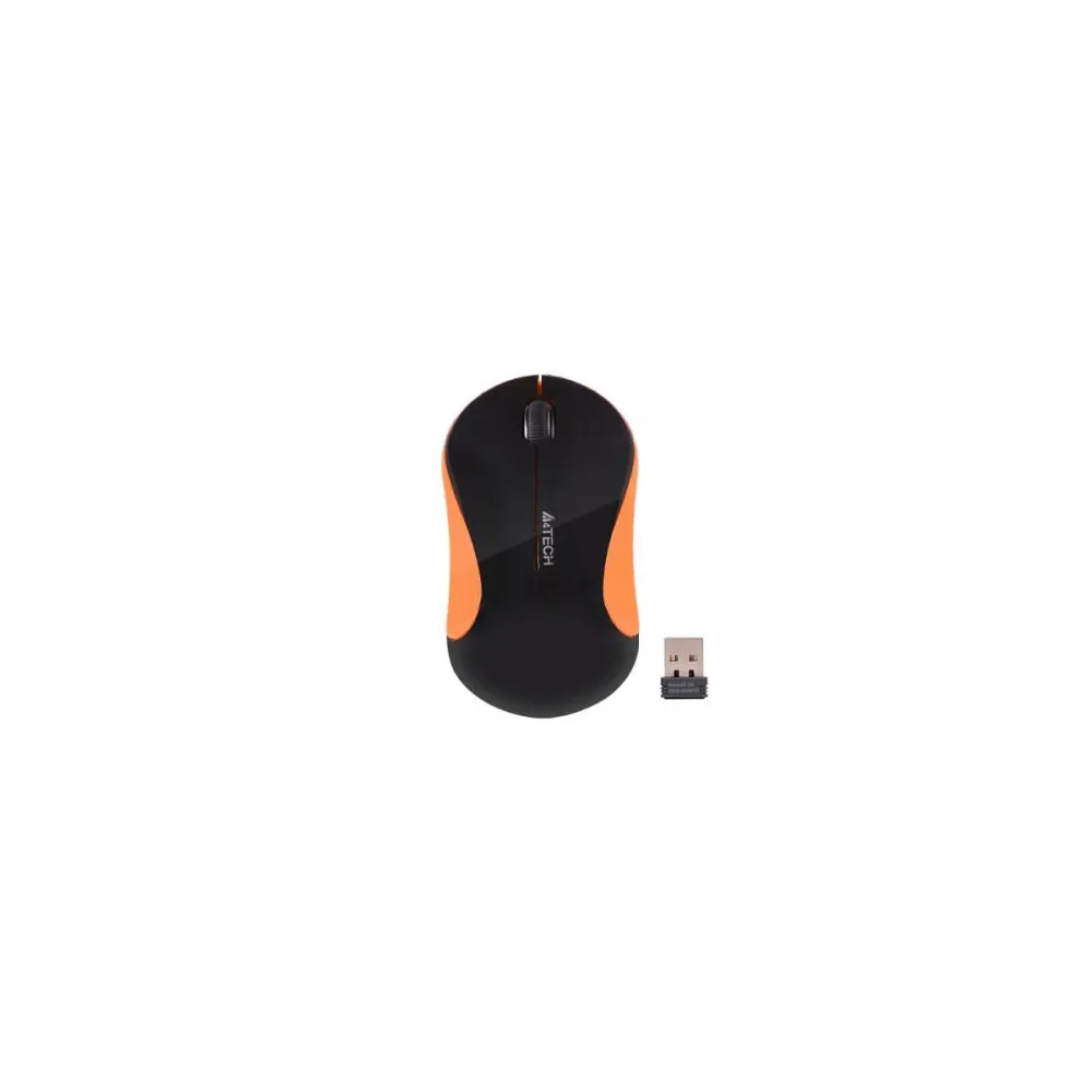 Mouse Optic A4Tech V-Track G3-270N-1, USB Wireless, Black-Orange A4tech - 1