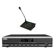 Amplificator cu mixer 350w 2 zone dsppa mp1000u + microfon cu remote paging rm20 bluetooth