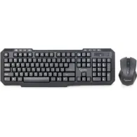 Kit Wireless Gembird KBS-WM-02 - Tastatura, USB, Black + Mouse Optic, USB, Black Gembird - 1