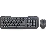 Kit Wireless Gembird KBS-WM-02 - Tastatura, USB, Black + Mouse Optic, USB, Black Gembird - 1