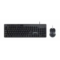 Kit Gembird KBS-UM-04 - Tastatura, USB, Black + Mouse Optic, USB, Black Gembird - 1