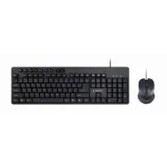 Kit Gembird KBS-UM-04 - Tastatura, USB, Black + Mouse Optic, USB, Black Gembird - 1