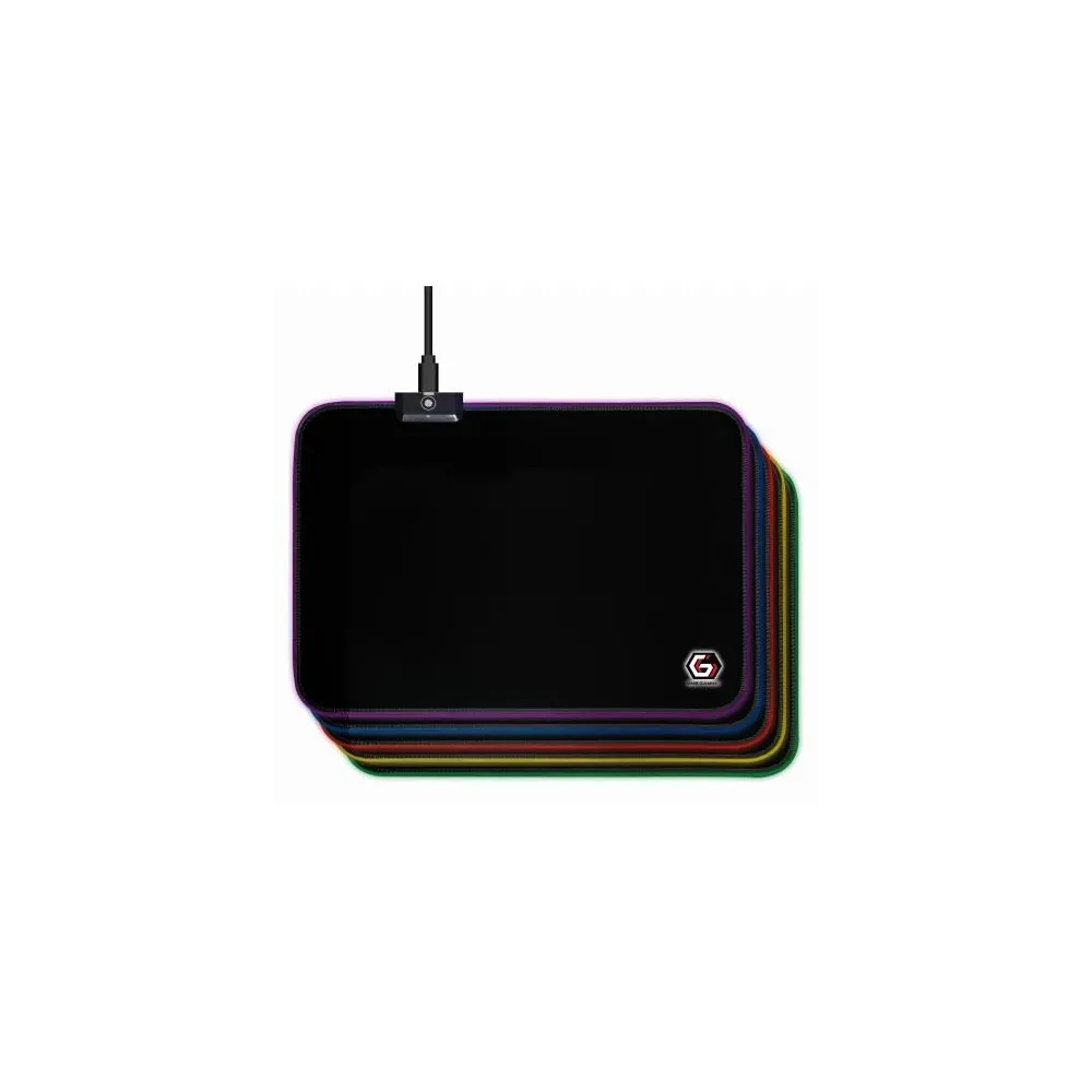 Mouse Pad Gembird MP-GAMELED-M, Black Gembird - 1