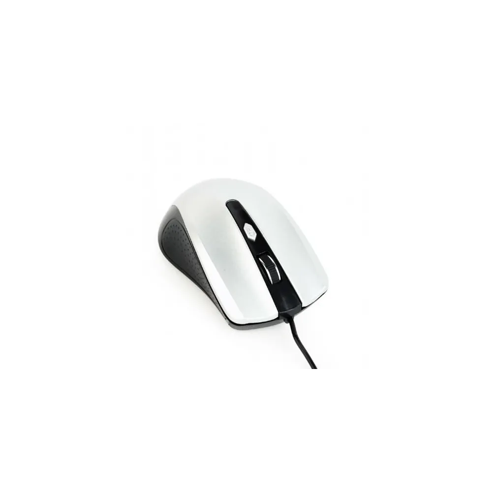 Mouse Optic Gembird MUS-4B-01-BS, USB, Black-Silver Gembird - 1