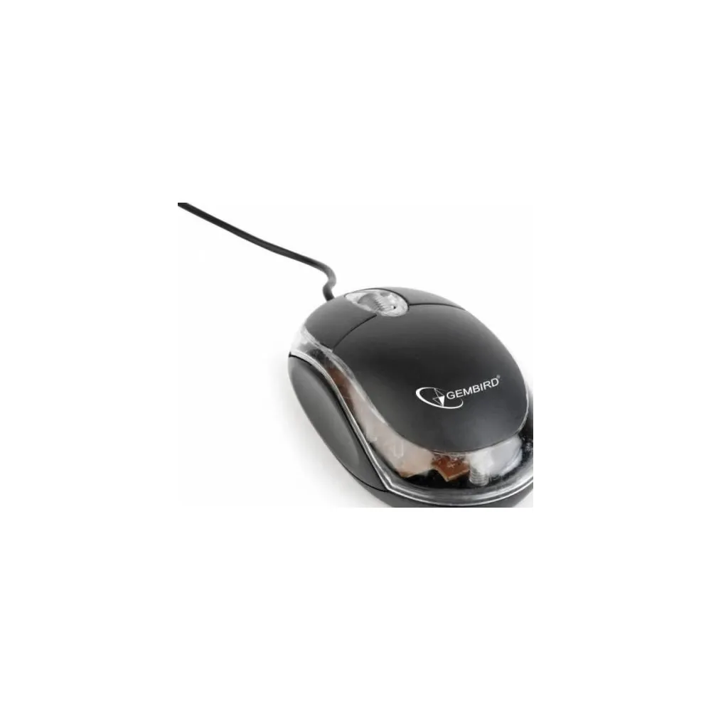 Mouse Optic Gembird MUS-U-01-BKT, USB, Black-Clear Gembird - 1