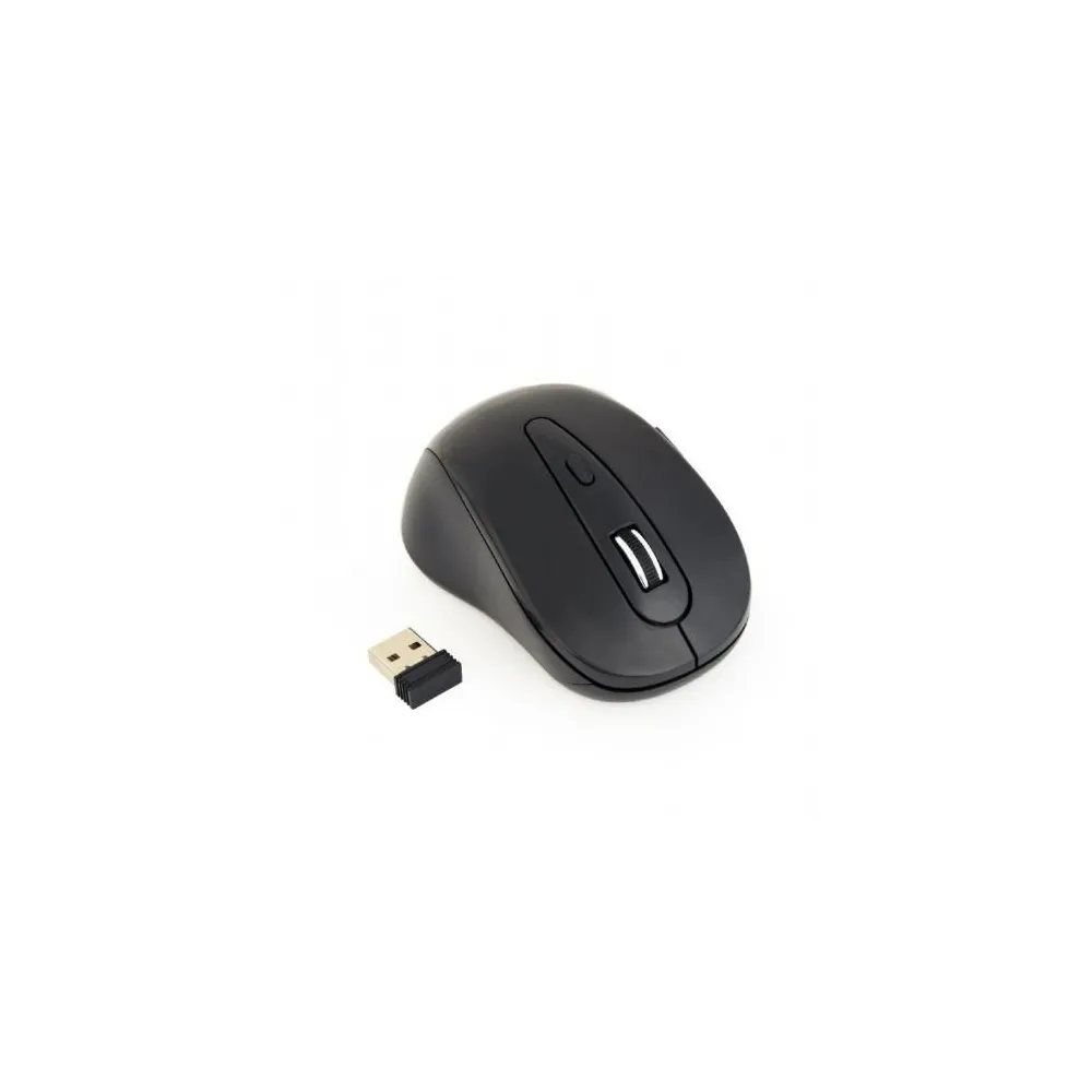 Mouse Optic Gembird MUSW-6B-01, USB Wireless, Black Gembird - 1