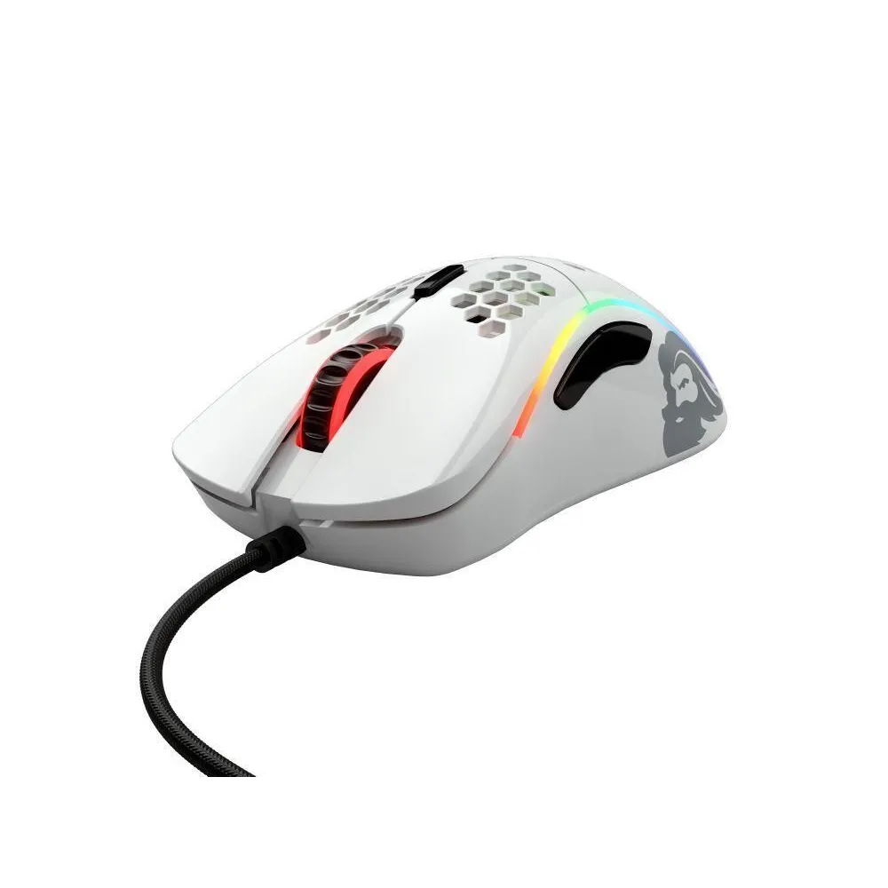 Mouse gaming Glorious Model D, 12000dpi, Glossy White