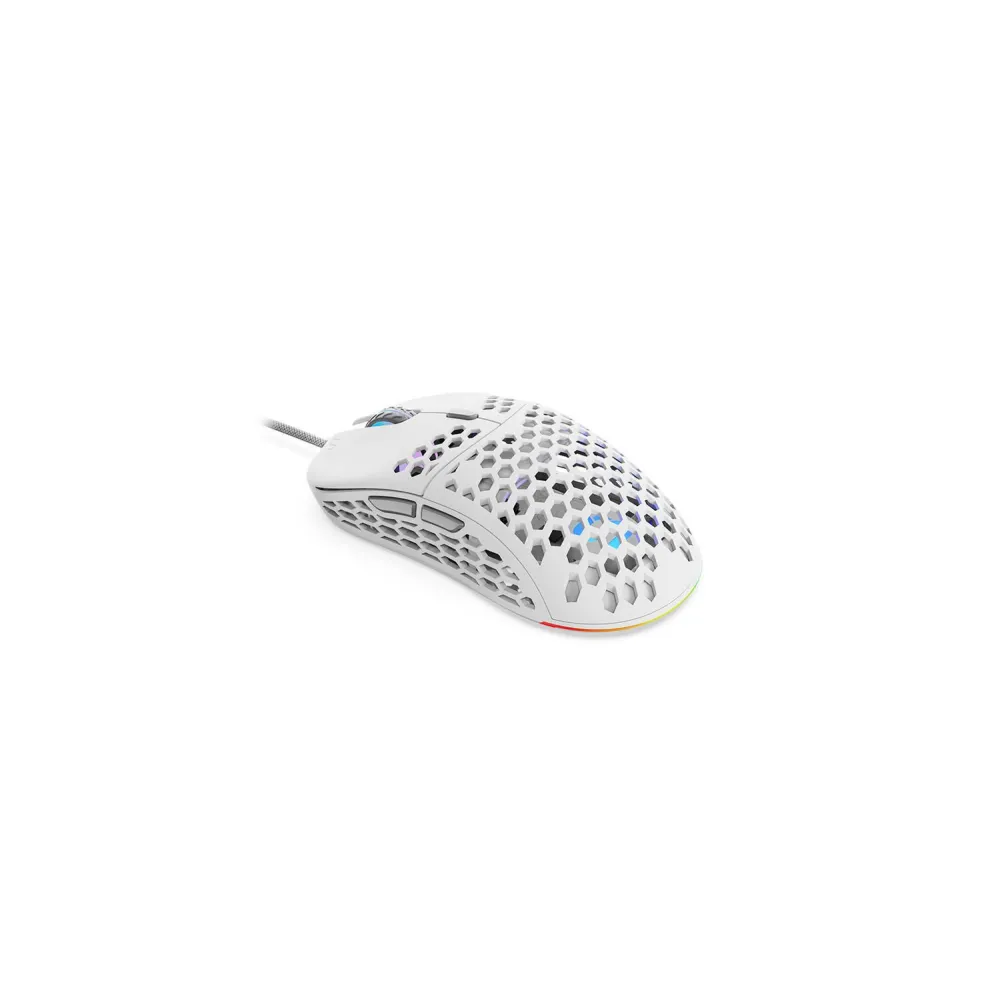 Mouse Optic SPC Gear LIX Plus Onyx, 12000dpi, USB, White