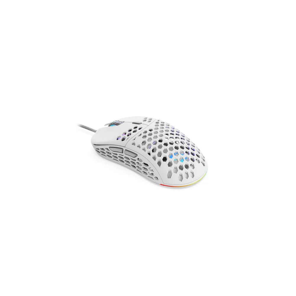 Mouse Optic SPC Gear LIX Onyx, 8000dpi, USB, White