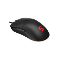 Mouse Optic SPC Gear GEM Plus RGB, 19000 dpi, USB, Black